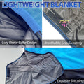 1200D Fall Horse Turnout Sheet (0g No Fill) Horse Blanket,Blue Black 66''