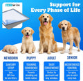 Skywin TidyFriend Travel Friendly Dog Pee Pad Holder Fits Up to 24” x 24” Wee Wee Pee Pads - Flexible Rollable Silicone Mat with Soft Edge - Quick Wipe & Potable Dog Pad Holder (Dark Grey)