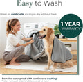 Callarome Waterproof Blanket for Bed & Couch Protection, Grey, 80"x90"