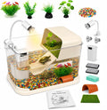 Baby Turtle Tank Starter Kit with UVA/UVB Lamp and Water Filter