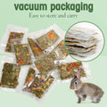 Abizoo Rabbit Natural Treats,10Pcs Timothy Hay Toys Chips Bunny chew Toys with Herbal Flowers Guinea Pig Treats for Hams
