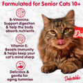 Delectables Squeeze Up Senior 10+ Variety Pack, Creamy Squeezable Puree, Lickable Wet Cat Treats, Grain-Free, No Added Fillers, 0.5 Ounces Tube, 20 Tubes Total