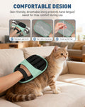 RZPTL Magic Brush Glove Pet Hair - 2 Pack Electrostatic Grooming Removal Gloves for Dogs and Cats, The Magic Brush Pure Path Yomi Pet Grooming Needs, Fur Remover for Furniture, Clothes (Green)