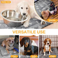 VitalCozy 4 Pcs Dog Crate Pads, Ultra Soft Warm Washable Anti-Slip Kennel Bed Mat for Pets, Reversible, Replaceable, Cage Liner for Small Medium Large Dogs and Cats (18 x 24 x 1.6 Inch,Star,Gray)