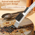 Bird Cage Cleaning Brush Tool Set,Stainless Steel Pet Cage Cleaner Brush Set for Bird Poop Removing,Ideal for Parakeet, 