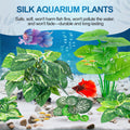 CousDUoBe 12 Pcs Betta Fish Tank Decor，Silk Aquarium Plants Green Fish Tanks Decoration Plants, Aquarium Decorations Gre