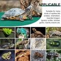 Haull 4 Pcs Reptile Carpet Terrarium Floor Mat Liner, 47 x 24 Inch, Green