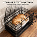 Oranland 48-Inch Heavy Duty Dog Crate for Large Dogs