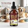 PENORAN Turkey Tail Mushroom Extract Drops for Dogs & Cats, Lipoma, Lumps, Bumps and Warts Treatment, Young Weak & Senior & Low-Vitality & Post-Surgery Pets - Liquid Extract Absorbs Quickly