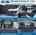 Petboda Dog Car Barrier for SUV Trunk Cargo Area, Foldable & Adjustable Car Divider and Cargo Gate to Keep Dogs in Back (Patent Design)