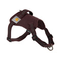Carhartt Nylon Duck No Pull Dog Harness, Fully Adjustable Dog Harness with Quick Control Handle and Reflective Accents, Deep Wine, Large