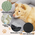 KHONSU PET Pink Cat Couch Sofa Bed - Fluffy Orthopedic Pet Lounge for Indoor Cats, Removable Washable Cover, Supportive 