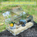 BETAZOOER Large Acrylic Reptile Terrarium Breeding Tank 15.3"x9.7"x7.6"