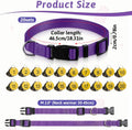 20 Pack Goat Collars with Bells, Adjustable Nylon Collar Set