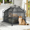 EighteenTek® Catio Outdoor Cat Enclosure 3-Tier Pop up Cat Tent Playpen | Portable Kitten Catio Tower | Pet Playpen Indoor/Outdoor Cats Enclosed | Play Tents for Patio Balcony Courtyard Camping