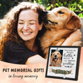 PUREFLY Dog Memorial Gifts for Loss of Dog, Loss of Dogs Sympathy Gift Pet Loss Sympathy Frame with Collar Holder, Pet Cat Remembrance Bereavement Gift