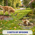 Telescopic Urine Collector for Dogs & Cats, Reusable Pet Urine Catcher with 2 Spoons & 2 Cups, Extendable Pee Stick Supp