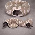 Pesen Cat Tunnel Bed with Soft Cushion, Cat Toys for Indoor Cats Enhance Bonding Between Pets and Owners, Encourage Exploration, and Satisfy Natural Instincts for Kittens, Dogs, and Rabbits