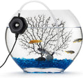 hygger Quiet Mini Small Aquarium Air Pump Betta Fish Tank Bubbler Oxygen Aeration Pump with Air Stone Tubing Suction Cup