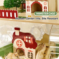 17 in 1 Clear Acrylic Hamster Cage with All Accessories,13.5''L* 10''W* 21''H Dwarf Hamster Cage,Magnetic Connection Sma