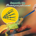 5-Pack Reptile Feeding Tongs Set - Hygienic Anti-Slip Blue Tweezers for Bearded Dragons, Lizards, Snakes, Aquariums & Sm