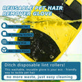 2Pcs Pet Hair Removal Gloves – Reusable Electrostatic Mitt for Dog Cat Hair, Magic Brush for Furniture, Couch, Carpet, C
