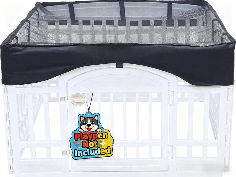 Dog Playpen Mesh Top Cover,[Play Pen Not Included] Fits 36