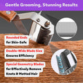 Poodoodle 2 in 1 Undercoat Rake for Dogs and Cats, Professional Grooming Brush Dematting & Shedding Comb to Remove Loose Hair, Matted Fur Efficiently, Perfect for Poodle, Doodle & All Long Haired Pets
