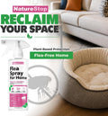NatureStop Flea Spray for Home, Fast-Acting Flea Killer for Carpets, Furniture & Pet Bedding, 16 oz (475mL)