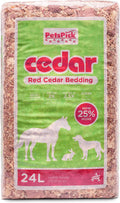 PETSPICK Red Cedar Pet Bedding for Dogs, Horses, Stalls and Kennels, 24 L