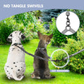 BAOBOTE Pet Double Dog Leash, Shock Absorbing Reflective Bungee Lead