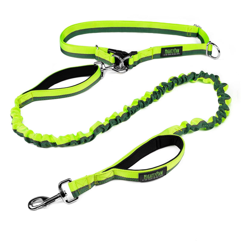 Mighty Paw Hands Free Dog Leash | Bungee Waist Leash for Dog Walking. Pet Running Hands Free Tether for Large, Medium & Small Breeds. Pet Waist Belt (36
