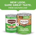 Nutrish Chicken Wet Dog Food Chunks in Gravy, 13 oz. Pack 12 (Rachael Ray)