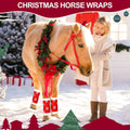 Mixweer 4 Pcs Christmas Horse Leg Wraps