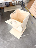 Bailey Chair for Dogs – Adjustable Wooden Feeding Chair with Tray, Upright Megaesophagus Support, Handmade Birch Plywood