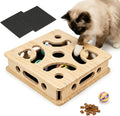 EIODEAR Cat Nail File Scratcher with Sandpaper Pads, 4 Bell Balls