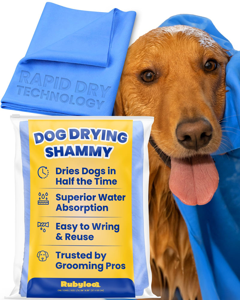 rubyloo Shammy Dog Towels for Drying Dogs Large - 34