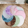 Warfort 2PCS Round Plush Pet Mat Thin Style Pad Mat for Cats, Small Dogs, Rabbits, Guinea Pigs, Washable Soft Sofa pad, for Crate Cat Tree Tower Window Perch (White, Small (15.8inch) - 2pcs)