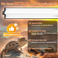 8W T5 10.0 UVB Reptile Light Fixture 12" – High Output UVA UVB Light for Bearded Dragons, Turtles & Snakes – Compact UVB