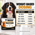 7-Way Dewormer Tablets for Dogs, Praziquantel & Pyrantel Pamoate Formula, Medium & Large Dogs Over 25 lb, 36 Tablets