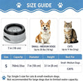 25oz Slow Drink Dog Water Bowl, No Spill Water Bowl for Dogs Cats, Non-Splash No Mess Puppy Kitten Water Feeder, Carried Portable Base for Vehicle Car,Travel,Home (Small/Medium Pets) - Gray