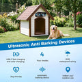 Dog Anti Barking Device, Solar Ultrasonic Bark Control, 4 Modes 50FT Range, Humane Bark Deterrent, USB Rechargeable Trai