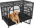Asee'm 48 Inch Heavy Duty Dog Crate for Large Dogs Escape Proof