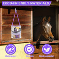 Horse Grooming Kit, 9-Piece Horse Brush Set with Tote Bag, Purple