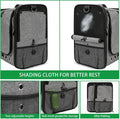 GRLEAYIE Bird Carrier Bag Bird Travel Cage with Stand, Lightweight Backpack for Parrot, Large Portable Bird Travel Bag, Pet Transparent Breathable Travel Cage