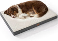 Bedsure Dog Beds Large Sized Dog - Comfy Flat Pet Beds with Removable Washable Cover, Orthopedic Egg Crate Foam Puppy Mat, Suitable for Pet Up to 65 lbs