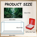 4Pcs Reptile Tank Background, 36x18 Inch Double Sided