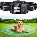 Wireless Dog Fence System, Dog Collar Electric Fence for Dogs – Invisible Fence for Dogs, GPS, Adjustable 49-6561ft Range, IPX7 Waterproof Rechargeable Collar, 3 Training Modes for Outdoor (ALL Black)