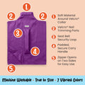 Cat-in-the-Bag Cozy Comfort Carrier - Large Lavender Pet Carrier and Cat Carrier Soft for Grooming, Vet Visits, Medication Administration, Dental Care, and Nail Trimming