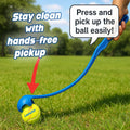 Dog Ball Launcher, Tennis Ball Thrower, Compact Design 13.8" Stick with Medium 2.5" Ball
